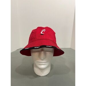 Cincinnati Bearcats Hat Cap One Size Red Bucket NCAA  Fishing Session Irish